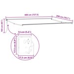 vidaXL Auvent rétractable électrique Jaune et blanc 4 x 2 m