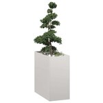 vidaXL Jardinière 40x80x80 cm acier inoxydable