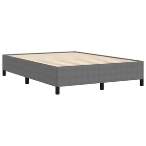 vidaXL Cadre de lit Gris clair 140 x 200 cm Tissu en velours côtelé
