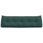 vidaXL Coussin de Dos Vert foncé 160 x 24 x 50 cm tissu