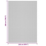 vidaXL Tapis de sol de camping gris clair 5x2 5 m