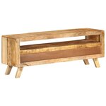 vidaXL Meuble TV 110x30x40 cm Bois massif de manguier