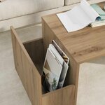 vidaXL Table basse Chêne artisanal 90 x 45 x 35 cm Bois d'ingénierie