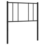 vidaXL Tête de lit de remplacement métal noir 80 cm
