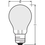 Osram ampoule led standard verre dépoli variable 9w=75 e27 froid