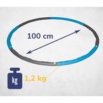 Best Sporting 861385 - Gymnastic Hula Hoop 100 cm - Bleu et Gris