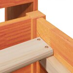 vidaXL Cadre de lit sans matelas cire marron 100x200cm bois pin massif