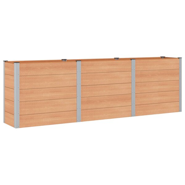 vidaXL Jardinière surélevée Marron 300 x 50 x 91 cm