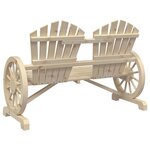 vidaXL Chaise de jardin Adirondack 2 places bois de sapin massif