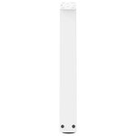 vidaXL Pieds de table basse en forme de V  2 pièces  blanc  28 x (42-43 3) cm  acier