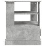 vidaXL Table d'appoint gris béton 50x50x60 cm bois d'ingénierie