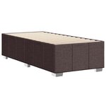 vidaXL Cadre de lit sans matelas marron foncé 90x200 cm tissu