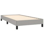 vidaXL Sommier à lattes de lit avec matelas et LED Gris clair 80x200cm
