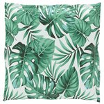 vidaXL Set de coussins de palette Floral 2 Pièces Motif Feuille Verte