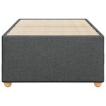 vidaXL Cadre de lit Gris foncé 100 x 200 cm Tissu