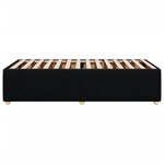 vidaXL Cadre de lit noir simple tissu