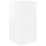 vidaXL Ensemble meuble TV 2 Pièces Blanc brillant Bois d'ingénierie