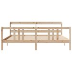 vidaXL Cadre de lit avec tête de lit sans matelas 200x200 cm