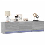 vidaXL Meuble TV Gris Sonoma 165 x 34 x 40 cm Bois d'ingénierie