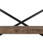vidaXL Buffet avec étagères Bois de manguier massif 120x35x200 cm