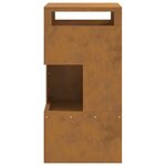 vidaXL Braise Marron 50 x 50 x 100 cm Acier