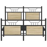 vidaXL Cadre de lit sans matelas chêne sonoma 120x190 cm