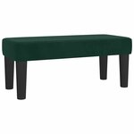 vidaXL Sommier à lattes de lit avec matelas Vert foncé 90x200 cm