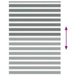 vidaXL Store zèbre gris foncé largeur du tissu 155 9 cm polyester