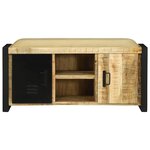 vidaXL Banc de rangement Marron Bois de manguier massif