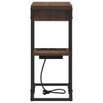 vidaXL Table de chevet Chêne marron 41.5 x 26 x 60.5 cm