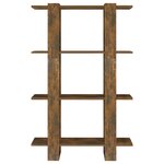 vidaXL Bibliothèque/Séparateur de pièce Chêne fumé 80x30x123 5 cm