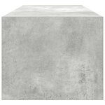 vidaXL Meuble TV gris béton 100x31x25 5 cm bois d'ingénierie