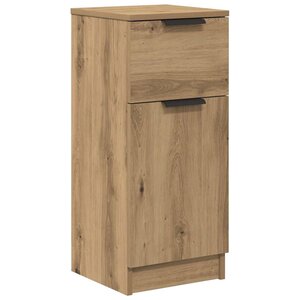 vidaXL Buffet chêne artisanal 30x30x70 cm bois d'ingénierie