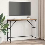 vidaXL Table console Bois ancien 100 x 32 x 75 cm Bois d'ingénierie