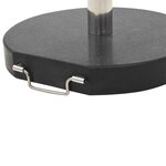 vidaXL Socle de parasol Granite 28 5 kg Rond Noir