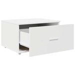 vidaXL Armoire à tiroirs Blanc 55 x 45 x 33 5 cm Bois d'ingénierie