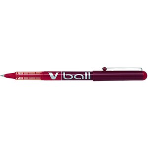 Stylo roller V Ball VB5 Encre liquide Pointe métal Fine Rouge PILOT