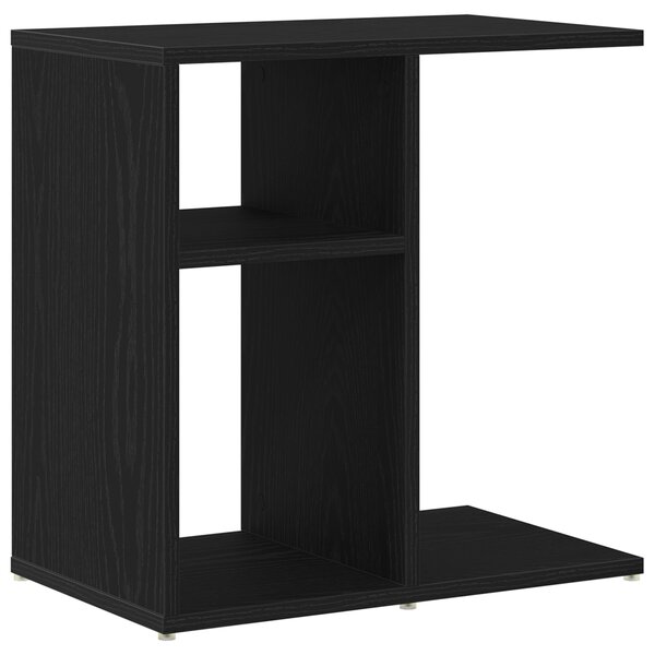 Table d'appoint vidaXL en chêne noir 50x30x50 cm en bois reconstitué