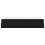 vidaXL Cadre de lit avec matelas Noir 140 x 200 cm Velours