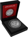 Pièce de monnaie en Argent 2 Dollars g 31.1 (1 oz) Millésime 2025 Lunar Series Fiji SNAKE