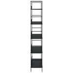 vidaXL Bibliothèque à 5 niveaux noir 60x27 6x158 5cm bois d'ingénierie