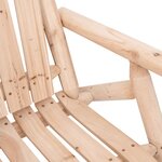 vidaXL Banc à bascule jardin 2 places 123x96x102 cm bois massif épicéa