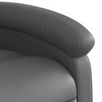 vidaXL Fauteuil inclinable gris similicuir