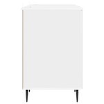 vidaXL Bureau Blanc brillant 142 5 x 50 x 75 cm Bois d'ingénierie