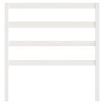 vidaXL Tête de lit Blanc 81x4x100 cm Bois massif de pin