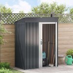 vidaXL Cabanons de jardin Anthracite 137 x 81 x 180 cm Métал