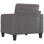 vidaXL Fauteuil Gris 60 cm Similicuir