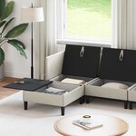 vidaXL Ensemble de meubles pour le salon 6 Pièces Avoine Tissu