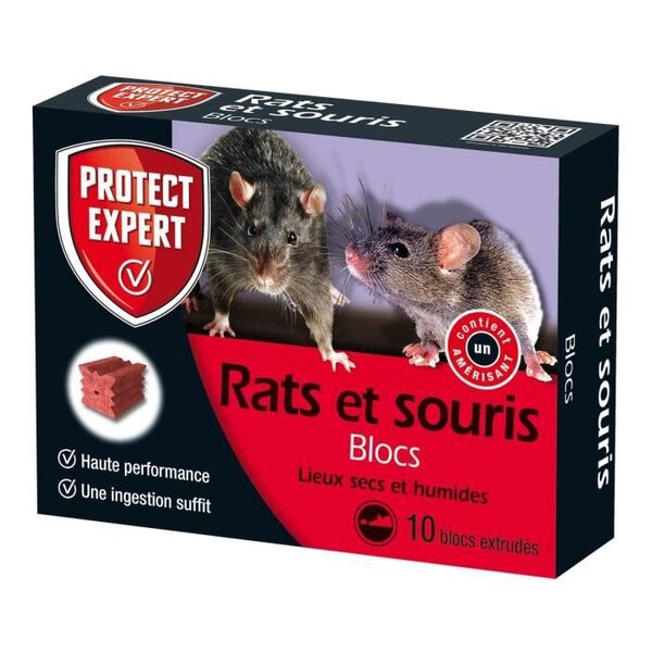 Protect Expert FB300 Souris - Céréales + Boîte Appât Intégrée 80 g Pex