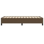 vidaXL Cadre de lit sans matelas marron foncé 90x190 cm tissu